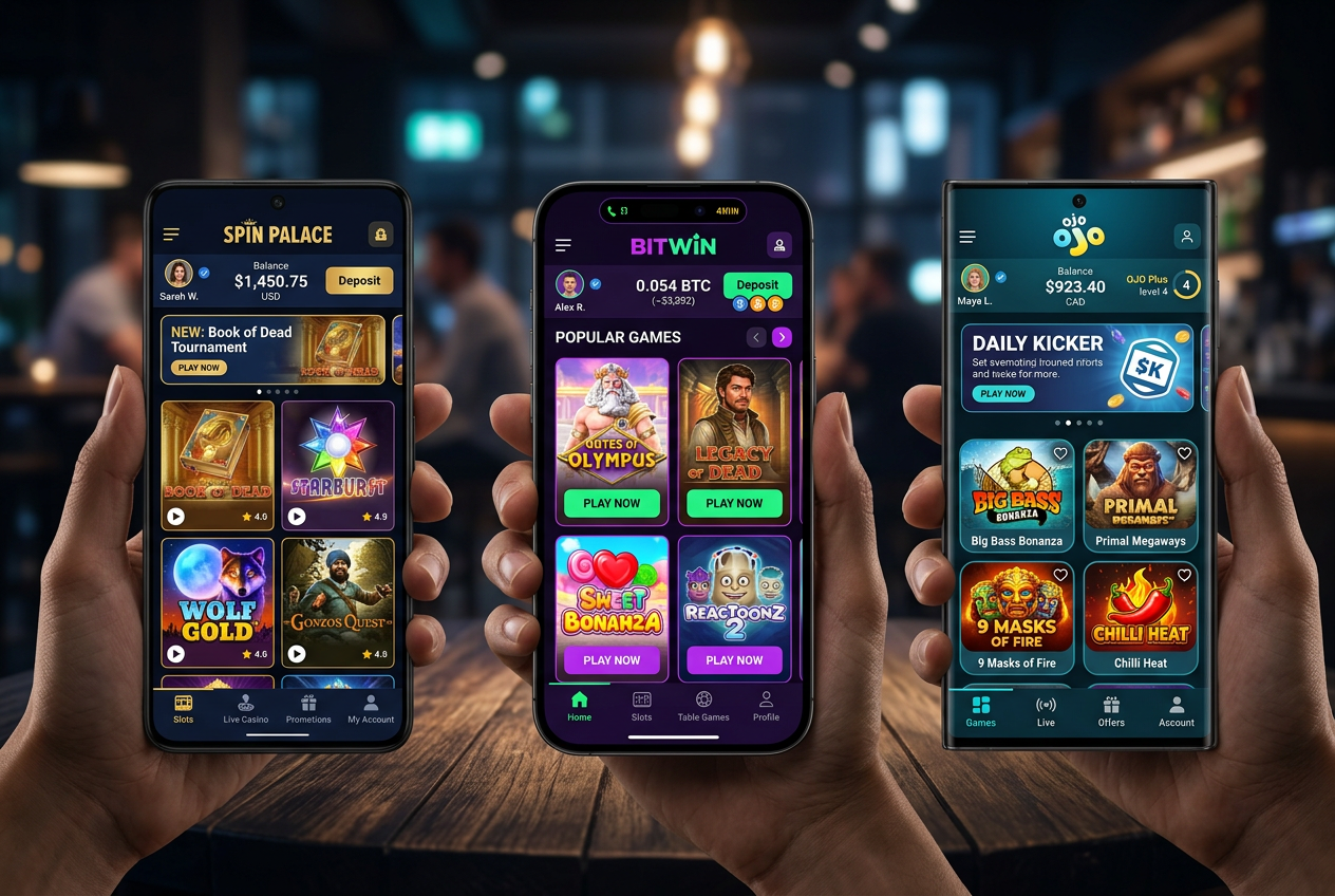 Porównanie interfejsów mobilnych najlepszych kasyn online 2026